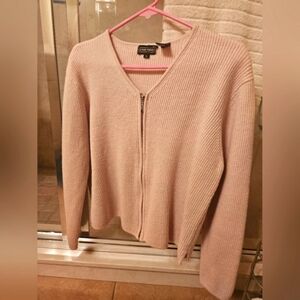 CARDIGAN baby pink size L by Jeanne Pierre. Soft warm